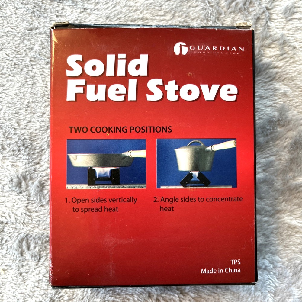 Guardian Solid Fuel Stove Portable Compact camping, picnics, lightweight